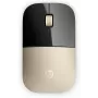 HP Z3700 Gold langaton hiiri, molempikätinen, optinen, RF Wireless, 1200 DPI, kulta