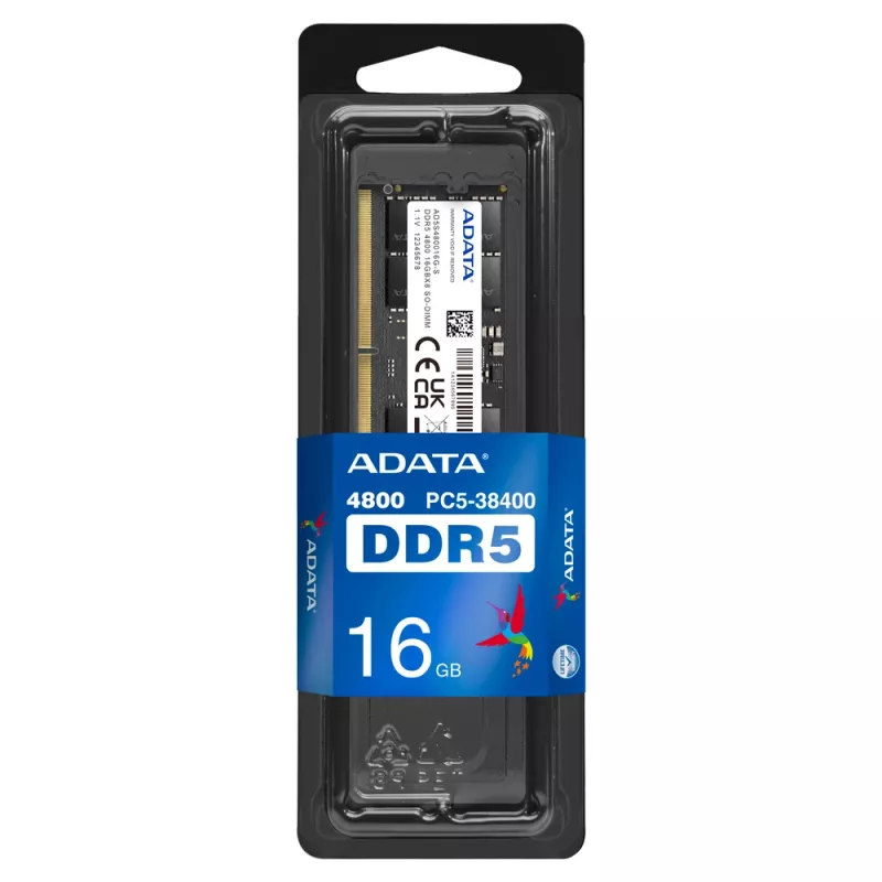 SO-DIMM 16 GB DDR5-4800, keskusmuisti musta, AD5S480016G-S, Premier