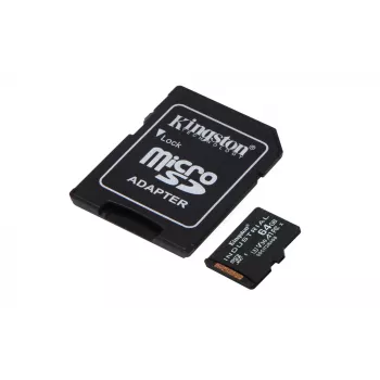 Kingston Technology 64 GB microSDXC Industrial C10 A1 pSLC -kortti + SD-sovitin