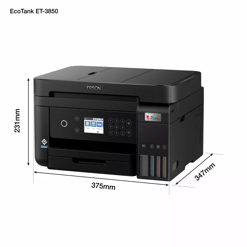 Epson EcoTank ET-3850 mustesuihku A4 4800 x 1200 DPI 33 ppm Wi-Fi