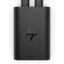 HP 600Q7AA 65 W GaN USB-C kannettavan laturi, 2 × USB-C, 20 V, musta