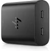 HP 600Q7AA 65 W GaN USB-C kannettavan laturi, 2 × USB-C, 20 V, musta