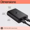 HP 600Q7AA 65 W GaN USB-C kannettavan laturi, 2 × USB-C, 20 V, musta
