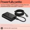 HP 600Q7AA 65 W GaN USB-C kannettavan laturi, 2 × USB-C, 20 V, musta