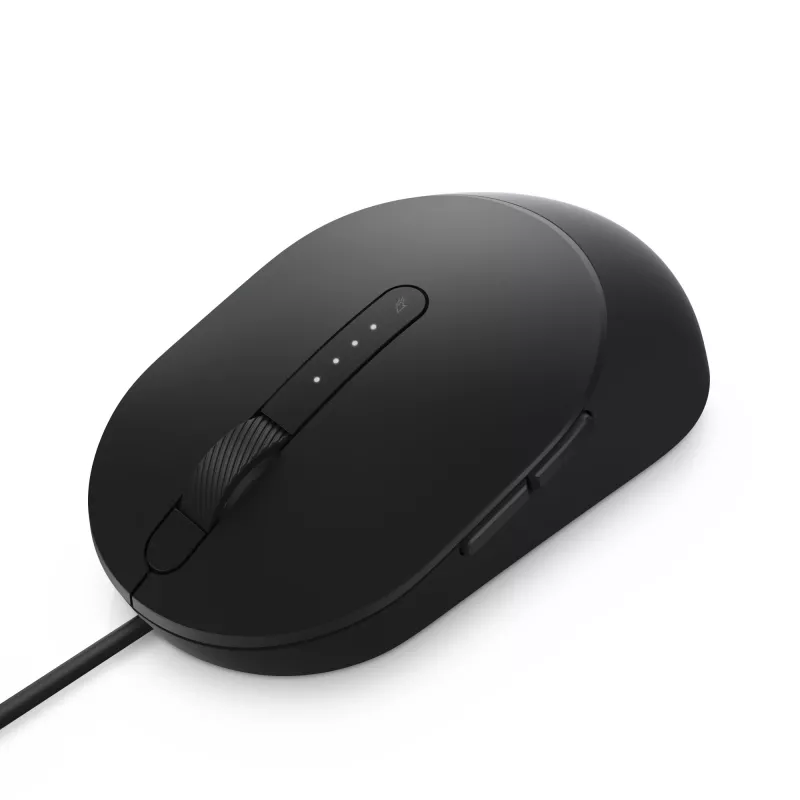 DELL Pro Wired Mouse - MS3220 - musta, molempikätinen, laser, USB Type-A, 3200 DPI, 2 ms, musta