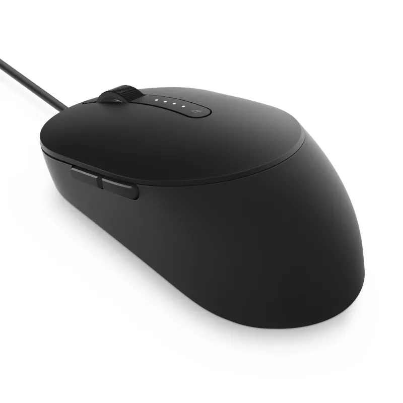DELL Pro Wired Mouse - MS3220 - musta, molempikätinen, laser, USB Type-A, 3200 DPI, 2 ms, musta