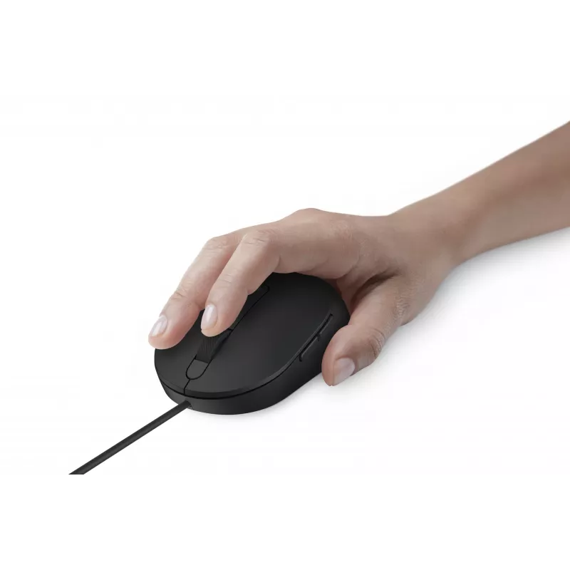 DELL Pro Wired Mouse - MS3220 - musta, molempikätinen, laser, USB Type-A, 3200 DPI, 2 ms, musta