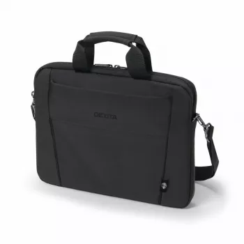 DICOTA Eco ohut Case Base - 15-15.6in kannettavatietokonelaukku - musta / 300d Rpet polyesteri