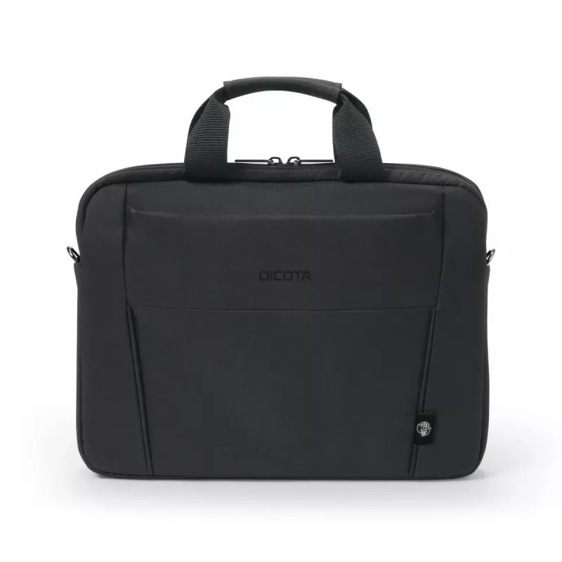 DICOTA Eco ohut Case Base - 15-15.6in kannettavatietokonelaukku - musta / 300d Rpet polyesteri