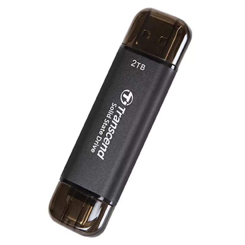 TRANSCEND Esd310c - 2 TB kannettava SSD - USB Type-A / USB Type-C