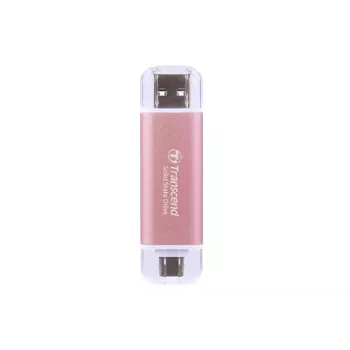 TRANSCEND Esd310p - 512 GB kannettava SSD - USB Type-A / USB Type-C - pinkki