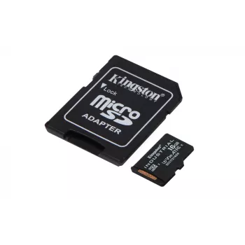 Kingston Technology 16GB microSDHC Industrial C10 A1 pSLC kortti + SD-sovitin