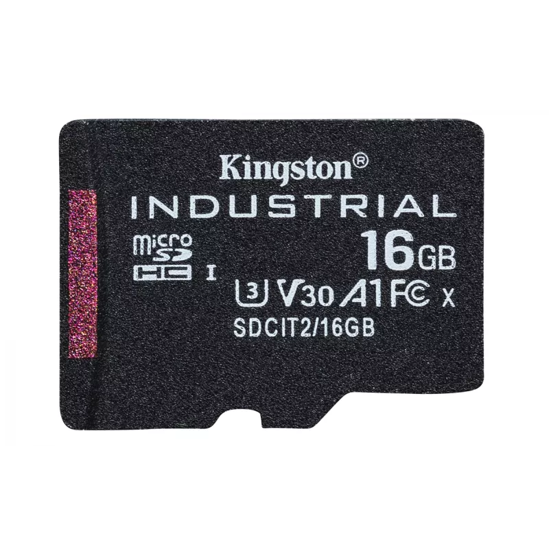 Kingston Technology 16GB microSDHC Industrial C10 A1 pSLC kortti + SD-sovitin