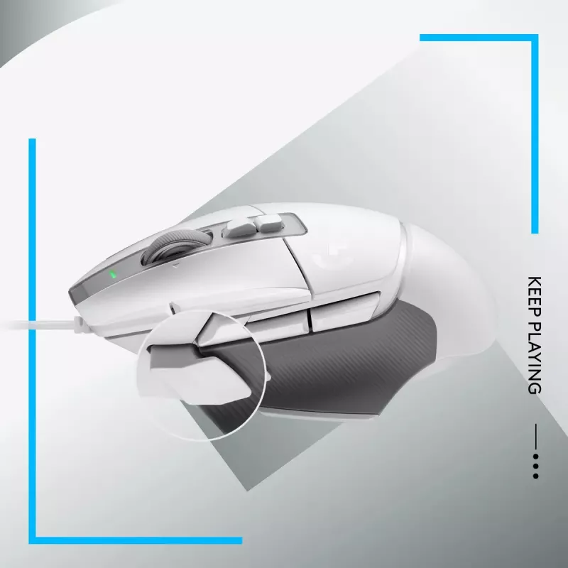 LOGITECH G502 X pelihiiri - USB - valkoinen