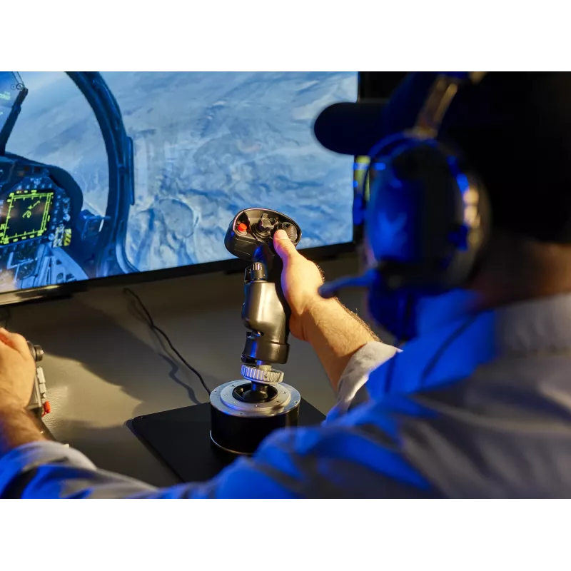 Thrustmaster F/A-18C Hornet HOTAS musta joystick
