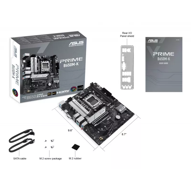 ASUS PRIME B650M-K AMD B650 kanta AM5 micro ATX