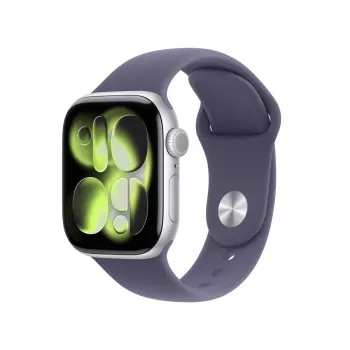 APPLE Watch Series 11 GPS + Cellular 42mm hopea alumiinikuori ja Purple Fog Sport -ranneke S/M