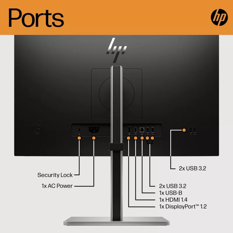 Näyttö HP E-Series E24 G5 23,8 tuumaa Full HD LCD 1920x1080