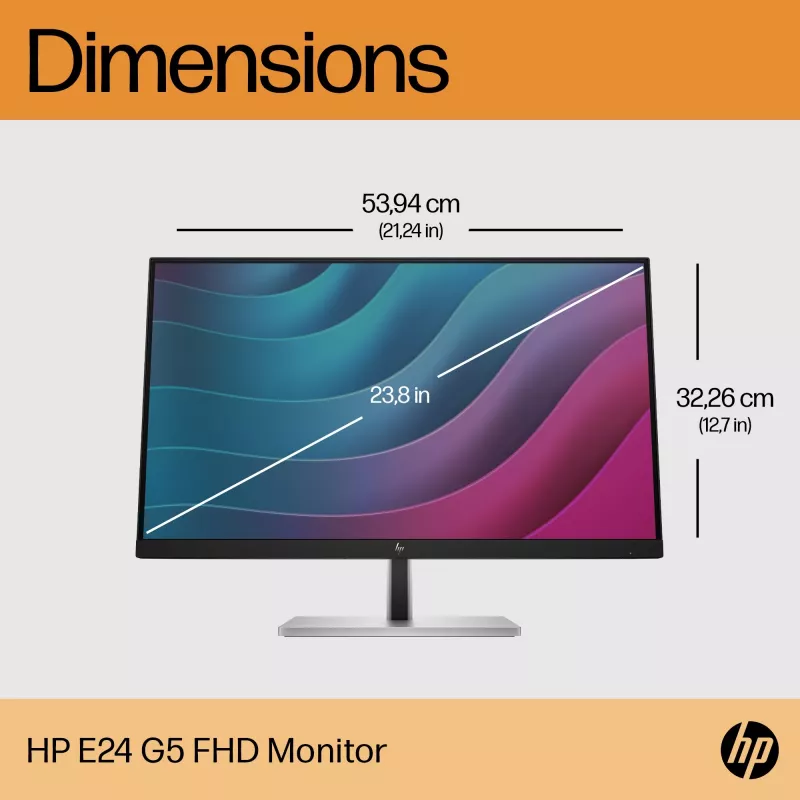 Näyttö HP E-Series E24 G5 23,8 tuumaa Full HD LCD 1920x1080
