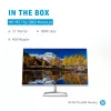 Näyttö HP M27fq 27 tuumaa Quad HD 2560x1440 IPS LCD, 300 cd/m², 75 Hz, 5 ms, hopea