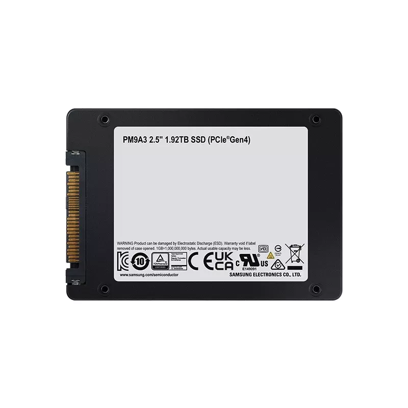 Samsung PM9A3 1,92 TB 2,5 tuumaa PCI Express 4.0 NVMe V-NAND TLC