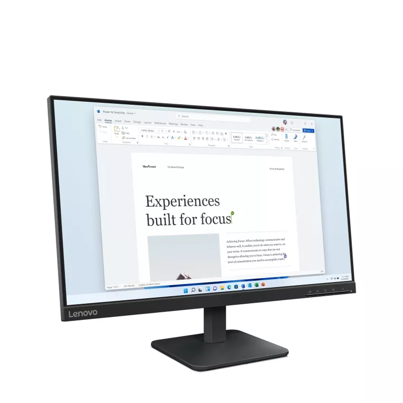 Lenovo L24-4e tietokonenäyttö 60,5 cm (23,8 tuumaa) 1920 x 1080 pikseliä Full HD LCD musta