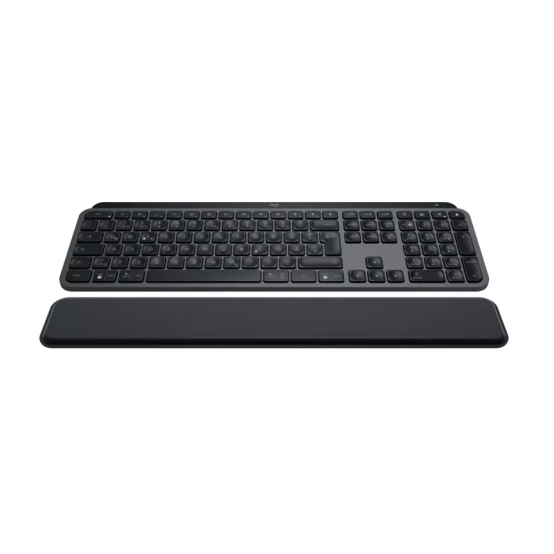 LOGITECH MX Keys S näppäimistö grafiitti rannetuki QWERTZ saksa