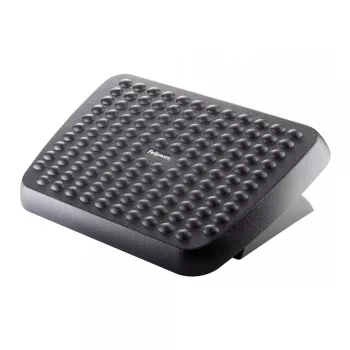 Jalkatuki Fellowes Standard ergonominen pöydän alle jalkatuki, musta, korkeussäädettävä, 330 mm leveys