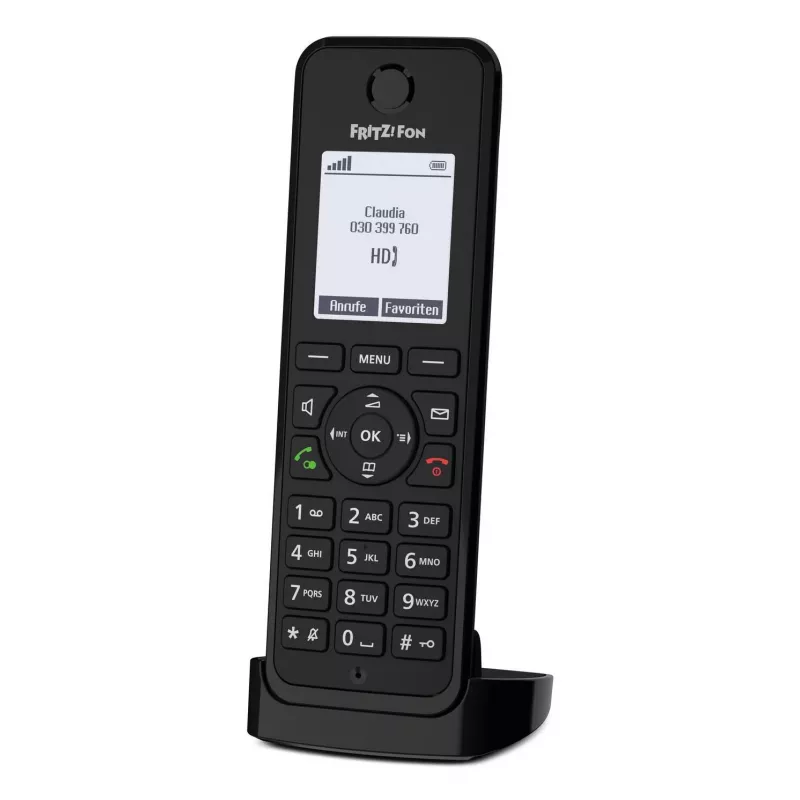 DECT-puhelin FRITZ Fon M3 langaton luuri numeronäyttö musta