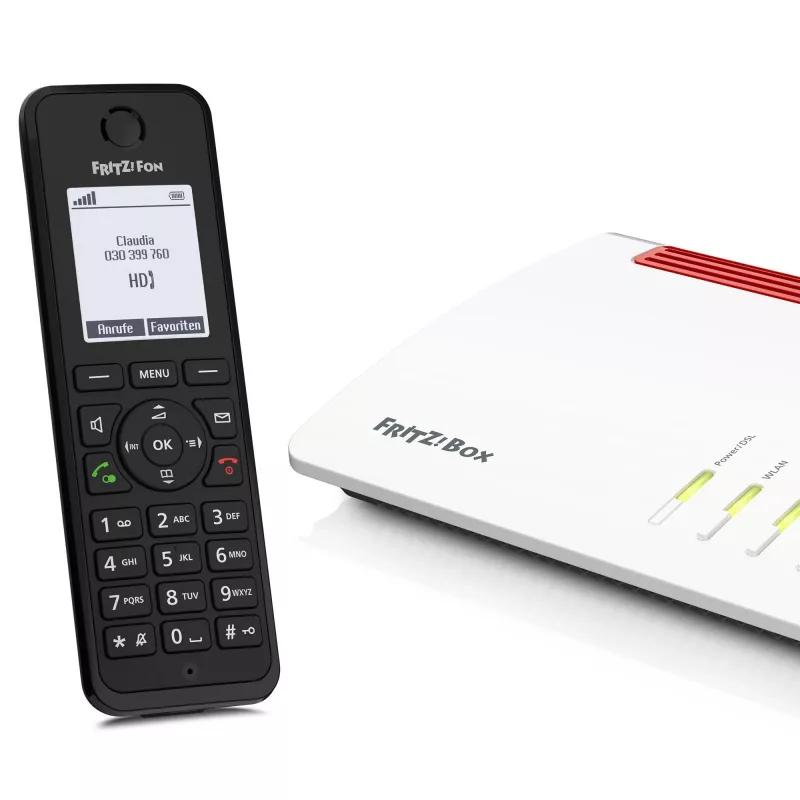 DECT-puhelin FRITZ Fon M3 langaton luuri numeronäyttö musta