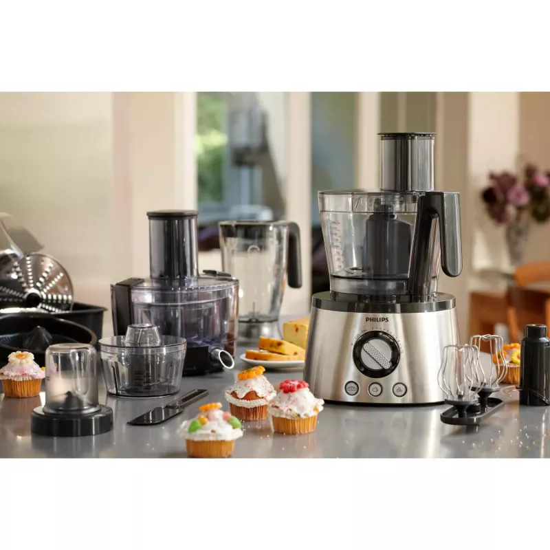 Yleiskone Philips HR7778/00 3,4 L kulho, 1300 W, 32 toimintoa, 12 nopeutta, ruostumaton teräs