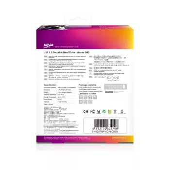 Silicon Power Armor A80 ulkoinen kiintolevy 2 TB USB 3.2