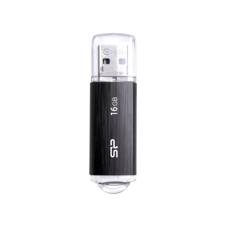 SILICON POWER Ultima U02 - 16GB USB-muistitikku - USB 2.0 - musta (moq-30)