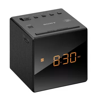 Sony ICF-C1, kello, AM, FM, 87.5 - 108 MHz, 531 - 1602 kHz, 0.1 W, 6.6 cm