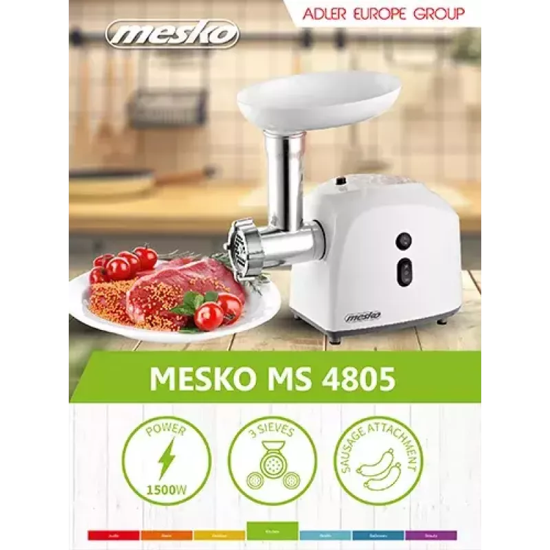 Lihamylly Mesko Home MS 4805 600 W valkoinen
