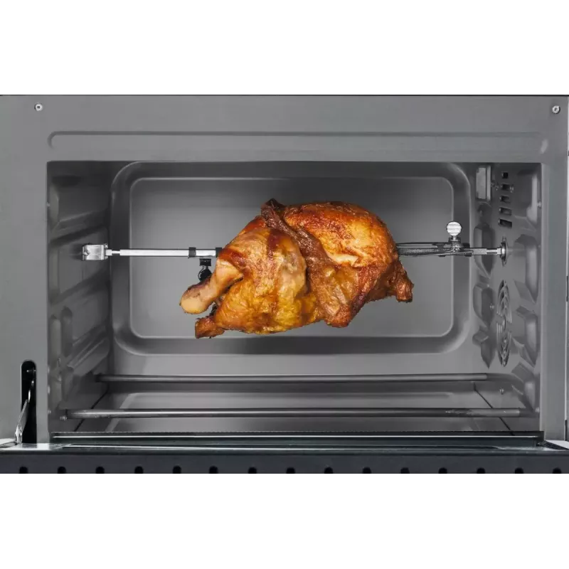 Caso TO 20 Design-Oven sähköinen minipaistinuuni, 20 l, 1500 W, kiertoilma, vartaasaate, ajastin, enintään 230 °C, viileä kotelo, musta