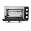 Caso TO 20 Design-Oven sähköinen minipaistinuuni, 20 l, 1500 W, kiertoilma, vartaasaate, ajastin, enintään 230 °C, viileä kotelo, musta