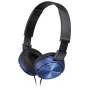 Sony MDR-ZX310, langallinen, 10 - 24000 Hz, musiikki, 125 g, kuulokkeet, sininen