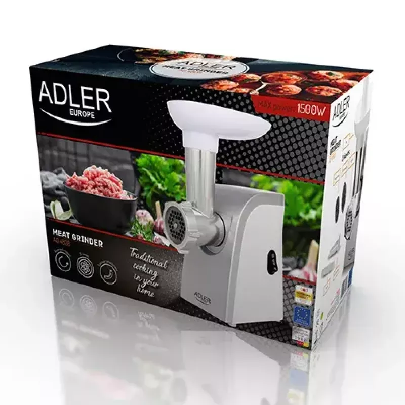 Lihamylly Adler AD 4808 350 W valkoinen