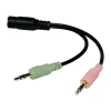 Audiokaapeli LogiLink CA0020 0,15 m 3,5 mm 2 x 3,5 mm musta