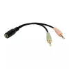 Audiokaapeli LogiLink CA0020 0,15 m 3,5 mm 2 x 3,5 mm musta