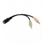 Audiokaapeli LogiLink CA0020 0,15 m 3,5 mm 2 x 3,5 mm musta