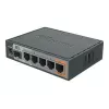 MikroTik RB760iGS hEX S langallinen reititin, 5x Gigabit RJ45, 1x SFP, 1x USB 2.0, PoE-lähtö, musta