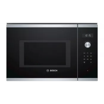 Kalusteisiin asennettava mikroaaltouuni Solo Bosch Serie 6 BFL554MS0 — 900 W, 25 L, kierto- ja kosketusohjaus, ruostumaton teräs/musta