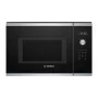 Kalusteisiin asennettava mikroaaltouuni Solo Bosch Serie 6 BFL554MS0 — 900 W, 25 L, kierto- ja kosketusohjaus, ruostumaton teräs/musta