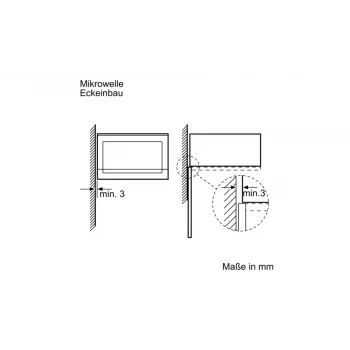 Bosch BFL520MS0 mikroaaltouuni musta, ruostumaton teräs yhdistelmämikroaaltouuni kalusteisiin 20 l 800 W