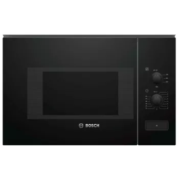 Kalusteisiin asennettava Solo-mikroaaltouuni Bosch Serie 4 BFL520MB0 — 800 W, 20 l, kiertosäädin, musta