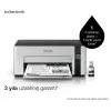 Mustesuihkutulostin Epson EcoTank ET‑M1100 — monokromi, A4, 32 ppm, 1440×720 dpi, integroitu mustesäiliö, USB 2.0, harmaa/musta