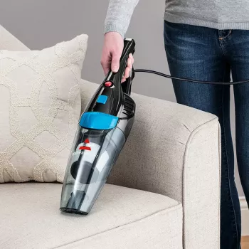 Bissell Featherweight Pro Eco -vartalopölynimuri AC kuiva pussiton 0,5 L 450 W sininen, titaani
