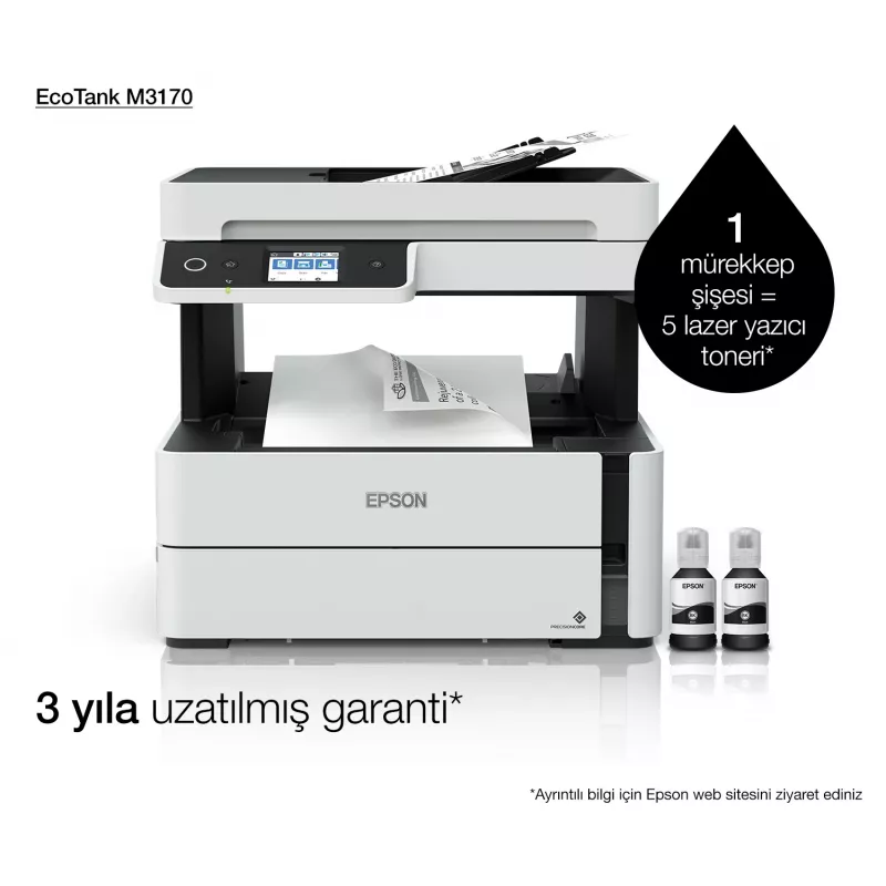 Monitoimitulostin Epson EcoTank ET-M3170 mustesuihku monoväri